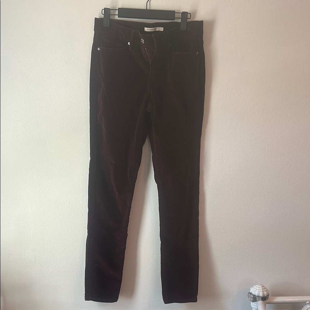 Levi’s 311 Burgundy Corduroy Shaping Skinny Pants